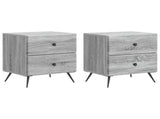 Bedside Cabinet 2 pcs Grey Sonoma 43 x 34.5 x 47.5 cm 895458