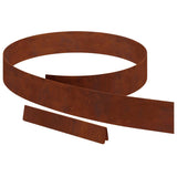 Lawn Edging 4 pcs 450 x 0.05 x 10 cm Weathering Steel Rusty 868021