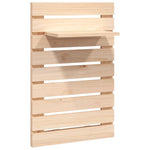 ZNTS Wall-mounted Bedside Shelves 2 pcs Solid Wood Pine 824768