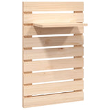 ZNTS Wall-mounted Bedside Shelves 2 pcs Solid Wood Pine 824768