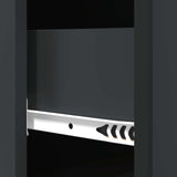 Drawer Cabinet Black 33 x 34.5 x 87 cm Engineered Wood 895766
