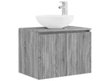 Bathroom Cabinet Set 4 pcs Grey Sonoma 103.5 x 15.5 x 70 cm 3406348