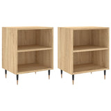Bedside Cabinets 2 pcs Sonoma Oak 40x30x50 cm Engineered Wood 826771