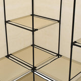 Corner Wardrobe Cream 130x87x169 cm 282451