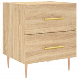 Bedside Cabinets 2 pcs Sonoma Oak 40x35x47.5 cm Engineered Wood 827283