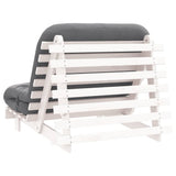 Futon Sofa Bed with Mattress White 100x206x11 cm Solid Wood Pine 846767