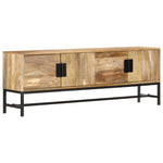ZNTS TV Cabinet 140x30x50 cm Solid Mango Wood 285863