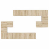 10 Piece TV Cabinet Set Sonoma Oak Engineered Wood 3079039