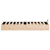 Ottoman Bed Frame with Storage Natural 90 x 200 cm 3418768