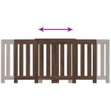 Radiator Cover Brown Oak 205x21.5x83.5 cm Engineered Wood 852768