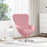 Egg Chair Pink 63 x 73 x 90 cm Velvet 42002728