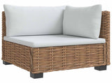 2 pcs Rattan Lounge Set with Cushions GENDT Natural Rattan 42034403