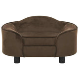 Dog Sofa Brown 67x47x36 cm Plush 171085