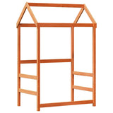 Bed Frame with Roof without Mattress Wax Brown 90x200 cm 3282161
