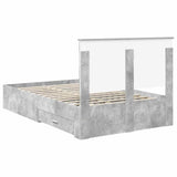 Bed Frame Concrete Grey 120 x 200 cm Engineered Wood 3411326