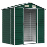Garden Shed Green Galvanised Steel 191 x 130 x 198 cm Garden Shed 3188231