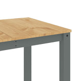 ZNTS Dining Table Panama Grey 160x80x75 cm Solid Wood Pine 4005706