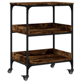 Kitchen Trolley Smoked Oak 60x41x80.5 cm Engineered Wood 842403