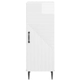 Sideboard High Gloss White 33 x 34.5 x 89.5 cm Engineered Wood 894829