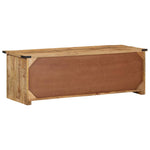 TV Cabinet with Doors 105x35x36 cm Solid Wood Mango 374062