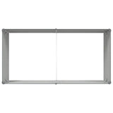 Planter Anthracite 195 x 100 x 45 cm Galvanised Steel 42018219