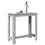 ZNTS Bar Table Concrete Grey 102x50x103.5 cm Engineered Wood 854412