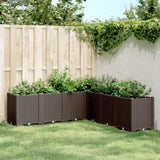 Garden Planter Brown 160x160x53 cm PP 367870