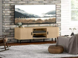 TV Stand Cabinet for TVs up to 55 Inches, TV Unit with Storage Shelves and Cupboard for Living Room, T3398P553468