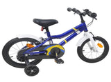 Kids Bike 12 Inches for 2-4 Years Old Blue White 42009407