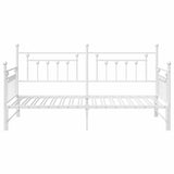 Daybed Frame White 90 x 190 cm Steel 42002679