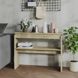 Console Table Sonoma Oak 102x30x80 cm Engineered Wood 808326