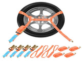 4X Heavy Duty Ratchet Ties Down Straps 38mm 2.9Meter Lashing Cargo Luggage 2Ton 68110443
