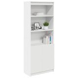 Highboard White 70x35x180 cm Engineered Wood 3328471
