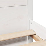 Bed Frame with Headboard without Mattress White 150x200 cm King Size 3306024