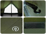 Family Tent Army Green 8-Person Polycotton 42017497