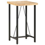 ZNTS Bar Table 60x60x107 cm Rough Mango Wood 286610