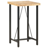 ZNTS Bar Table 60x60x107 cm Rough Mango Wood 286610