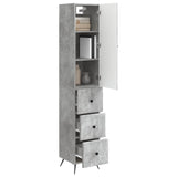 Cabinet Set 2 pcs Concrete Grey 34.5 x 34.5 x 90 cm 3416892