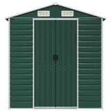 Garden Shed Green Galvanised Steel Large Garden Shed 3188240