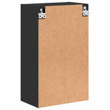 Bathroom Cabinet Wall-mounted with Door Black 39 x 23.5 x 65 cm 883385