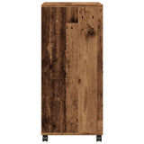Rolling Cabinet Old Wood 55x40x91 cm Engineered Wood 853189