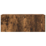 4 Piece TV Cabinet Set Smoked Oak Engineered Wood 3114643