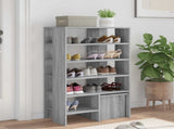 Shoe Cabinet with Shelf 2 pcs Grey Sonoma Engineered Wood 8000385