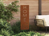 Garden Privacy Screen Rusty 32 x 140 cm Weathering steel 876272