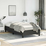 Bed Frame without Mattress Black 100x203 cm Twin XL Faux Leather 347277