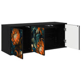 Wall-mounted TV Cabinet LOCHEM 102 x 33 x 40 cm Black Oak 8007152
