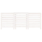 Radiator Cover White 210x21x85 cm Solid Wood Pine 822612