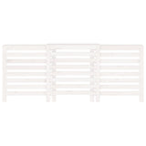 Radiator Cover White 210x21x85 cm Solid Wood Pine 822612
