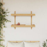 Wall Shelf with Shelf Wall-mounted Brown 75 x 26 x 60 cm Bamboo 4107161