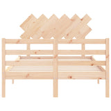 Bed Frame without Mattress 120x200 cm Solid Wood 3195281
